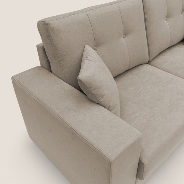 Giove divano in morbido tessuto impermeabile T02 beige