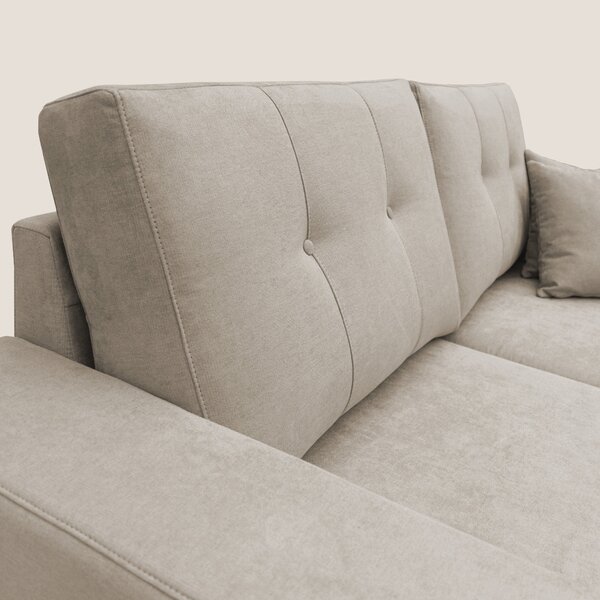 Giove divano in morbido tessuto impermeabile T02 beige