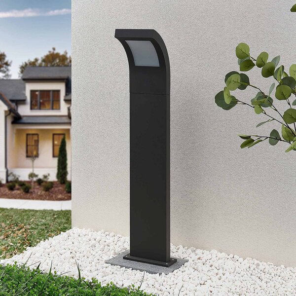 Lampioncino da giardino Advik Arcchio, Nero, Alluminio, Moderno, Lampada LED da esterni
