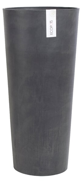 Vaso Amsterdam ECOPOTS in plastica colore grigio scuro H 70 cm, Ø 32 cm