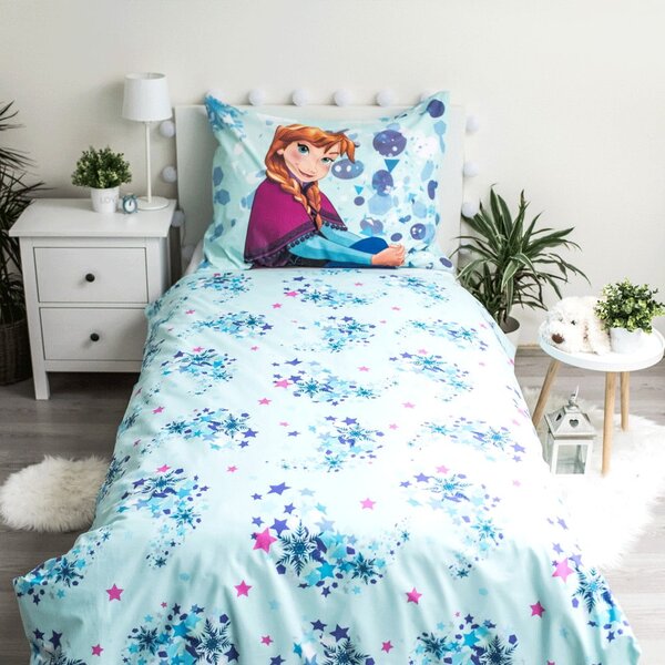 Biancheria da letto per bambini in cotone con effetto glow Glow, 140 x 200 cm Frozen - Jerry Fabrics