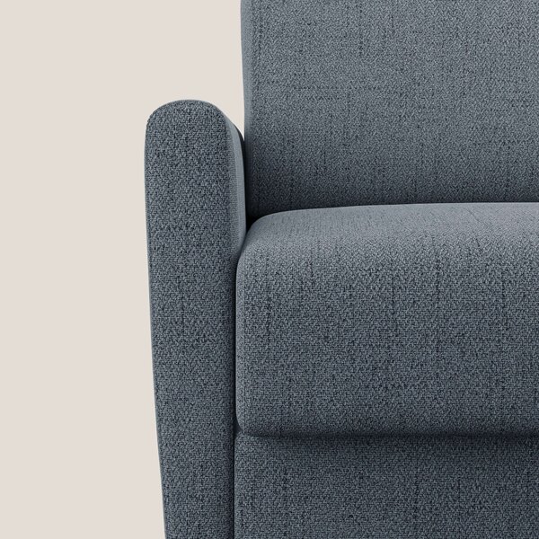 Edgar poltrona letto in tessuto felis impermeabile T03 blu