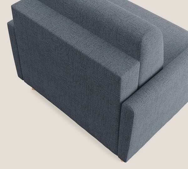 Edgar poltrona letto in tessuto felis impermeabile T03 blu