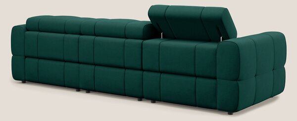 Giotto Divano modulare a 3 sedute con opzione relax elettrico in micro