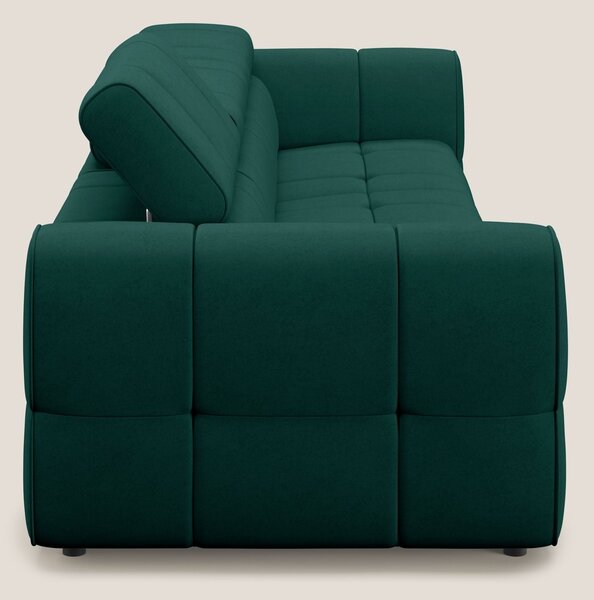 Giotto Divano modulare a 3 sedute con opzione relax elettrico in micro