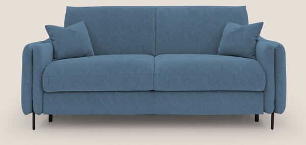 Gregory Divano letto con materasso h18 cm in microfibra effetto vellut