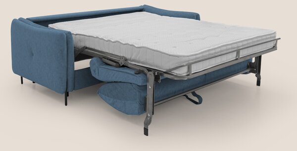 Gregory Divano letto con materasso h18 cm in microfibra effetto vellut