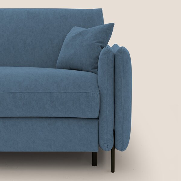 Gregory Divano letto con materasso h18 cm in microfibra effetto vellut