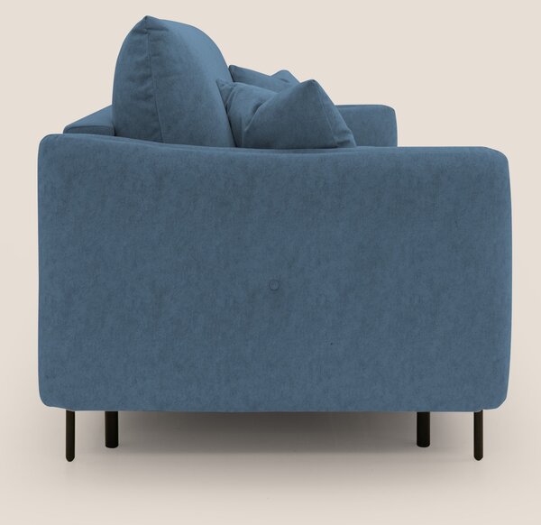 Gregory Divano letto con materasso h18 cm in microfibra effetto vellut