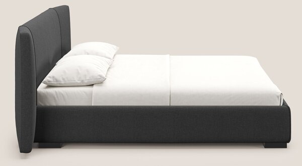 Omero letto imbottito contenitore sfoderabile in tessuto fiammato impe