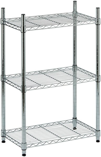 fadi - Scaffale In Acciaio Cromato 3 Ripiani 60x35x90 Cm Fadi - ePrice