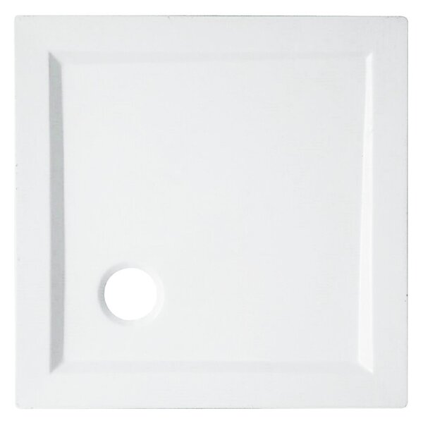 Piatto doccia acrilico rinforzato fibra di vetro Essential 70 x 70 cm bianco