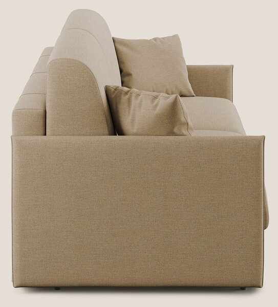 Evans Divano letto in tessuto Ecosostenibile beige