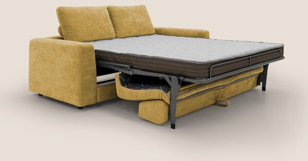 Freia Divano letto minimal materasso h15 cm con morbidi schienali in t