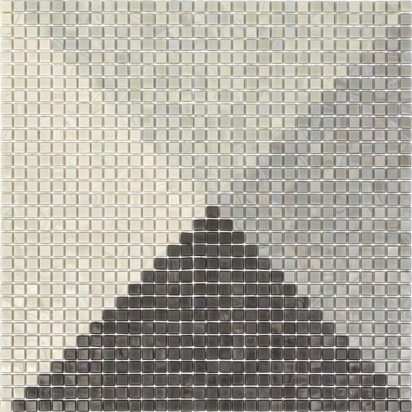 Mosaico Optic Mix Grey H 32.8 x L 32.8 cm grigio