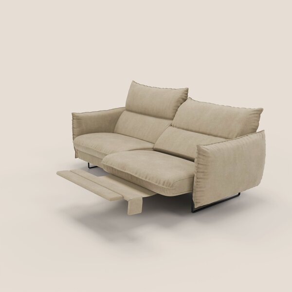 Monamour Divano dal design moderno con opzione relax elettrico in micr