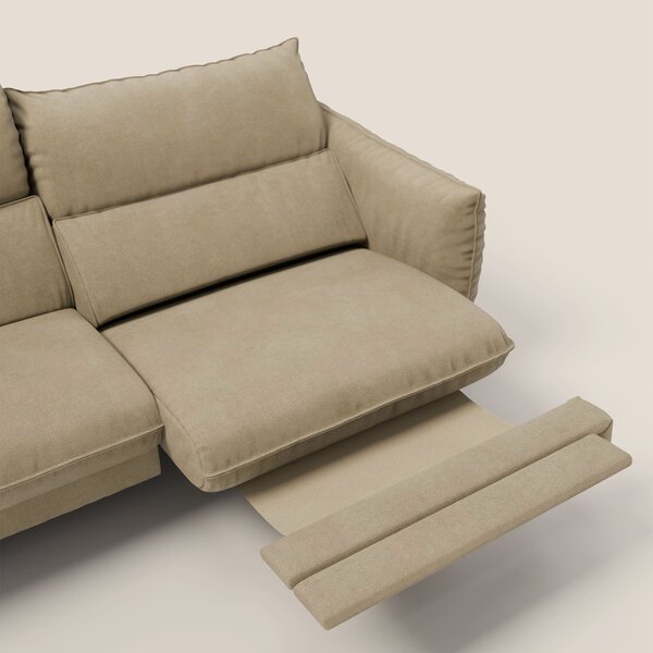 Monamour Divano dal design moderno con opzione relax elettrico in micr