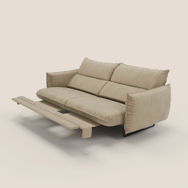 Monamour Divano dal design moderno con opzione relax elettrico in micr