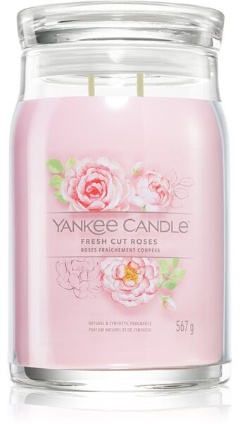 Yankee Candle Fresh Cut Roses candela profumata Signature 567 g