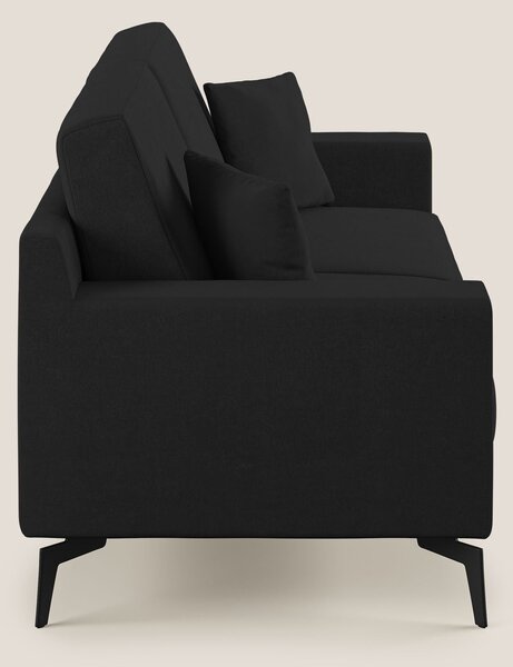 Prestige divano moderno in microfibra smacchiabile T11 nero