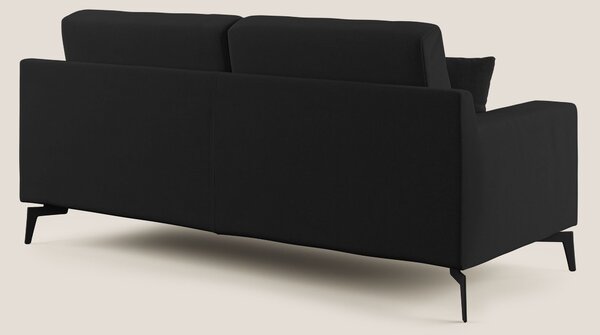 Prestige divano moderno in microfibra smacchiabile T11 nero