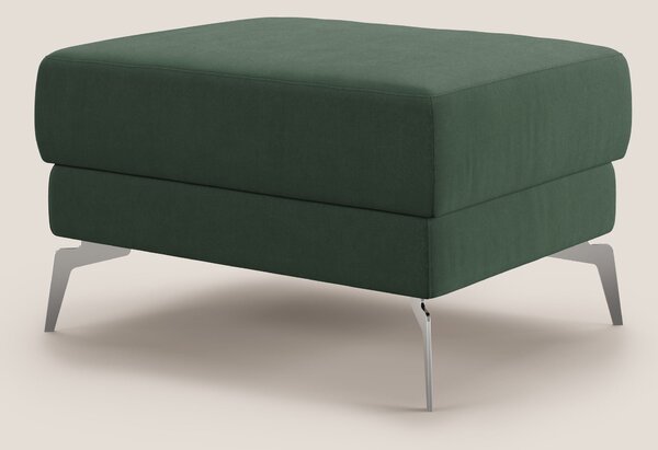 Star Pouf con piedini alti in microfibra impermeabile T11 verde