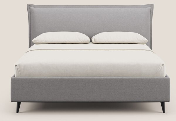 Hans letto contenitore imbottito minimal in tessuto simil cotone imper