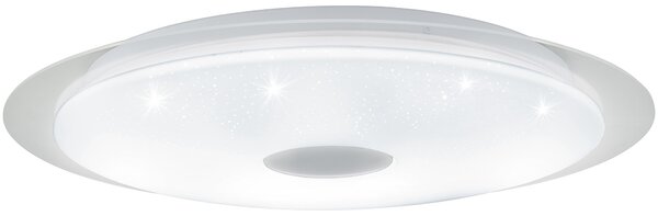 Plafoniera moderno Moratica - A LED CCT dimmerabile , in policarbonato, bianco D. 57 cm EGLO
