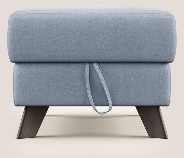 Moon Pouf contenitore e piedini alti in microfibra impermeabile T11 ca