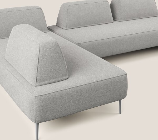 Newton divano panoramico modulare con schienali movibili T07 grigio