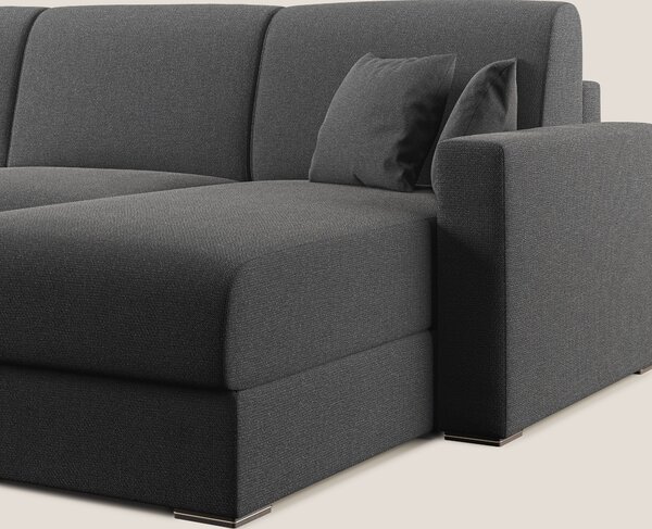 Best Divano letto angolare con penisola in tessuto smacchiabile QuickC
