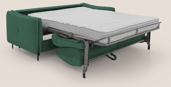 Gregory Divano letto con materasso h18 cm in microfibra effetto vellut