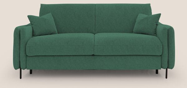 Gregory Divano letto con materasso h18 cm in microfibra effetto vellut