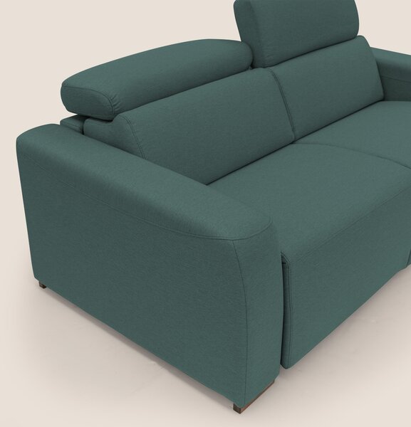 Poseidon divano letto + relax elettrico in tessuto smacchiabile imperm