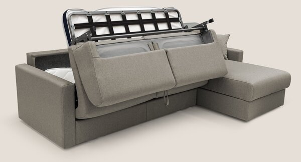 Chris Divano letto angolare 5 posti in tessuto impermeabile T13 tortor