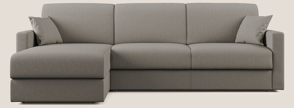 Chris Divano letto angolare 5 posti in tessuto impermeabile T13 tortor