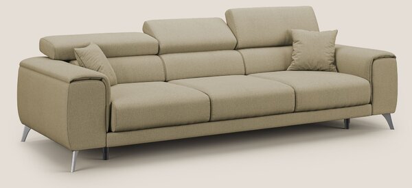 Fusion divano con 3 sedute allungabili in tessuto smacchiabile T05 cam
