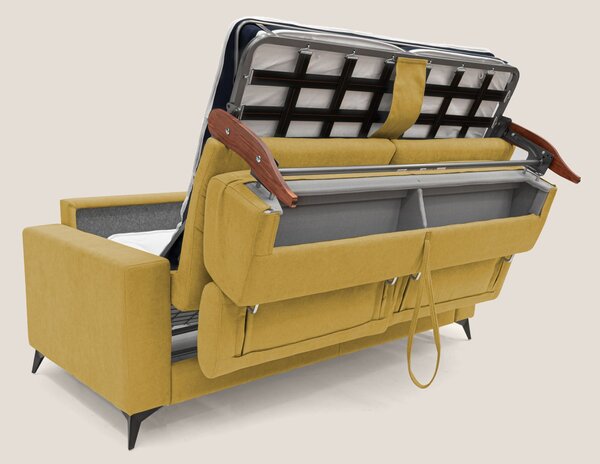 Pegaso divano letto con poggiatesta reclinabili e rivestimento T02 gia