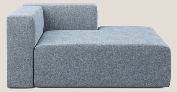 Nettuno modulo chaise longue in morbido tessuto bouclè T07 carta da zu