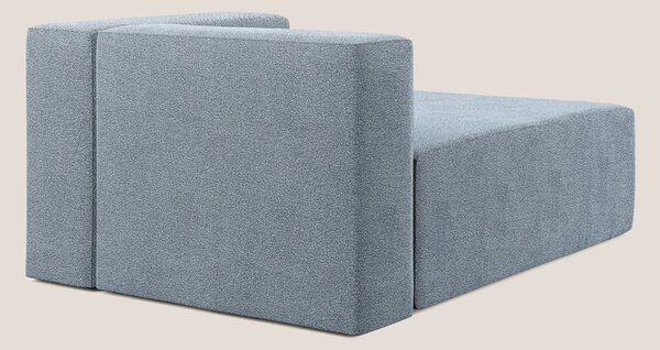 Nettuno modulo chaise longue in morbido tessuto bouclè T07 carta da zu