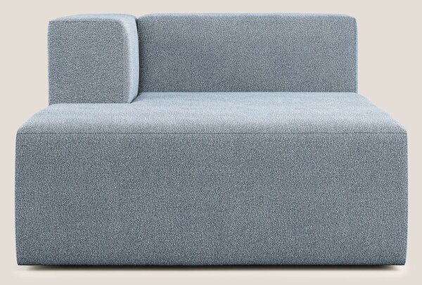 Nettuno modulo chaise longue in morbido tessuto bouclè T07 carta da zu