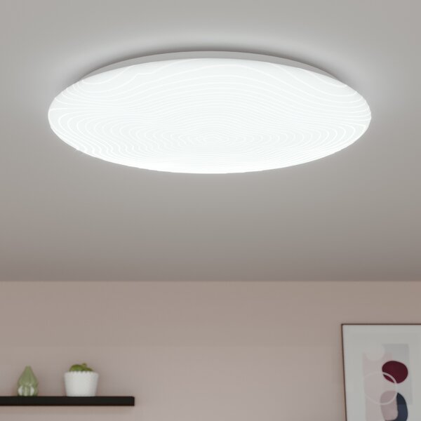 Plafoniera moderno Flow LED CCT dimmerabile bianco D. 56 cm 56x56 cm, 3500 LM INSPIRE