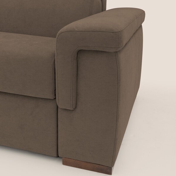 Giunone divano letto con materasso alto 18 cm e poggiatesta reclinabil