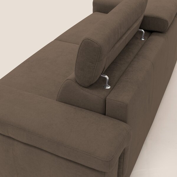 Giunone divano letto con materasso alto 18 cm e poggiatesta reclinabil