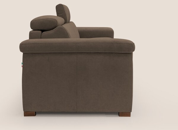 Giunone divano letto con materasso alto 18 cm e poggiatesta reclinabil