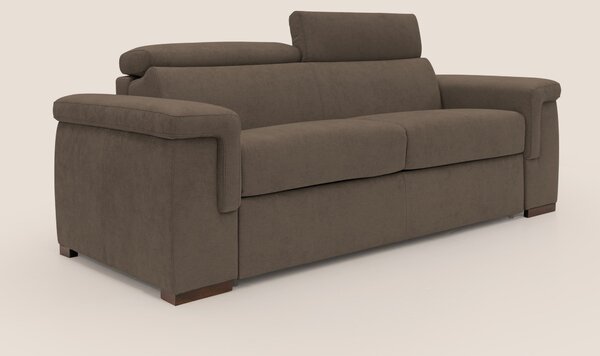 Giunone divano letto con materasso alto 18 cm e poggiatesta reclinabil