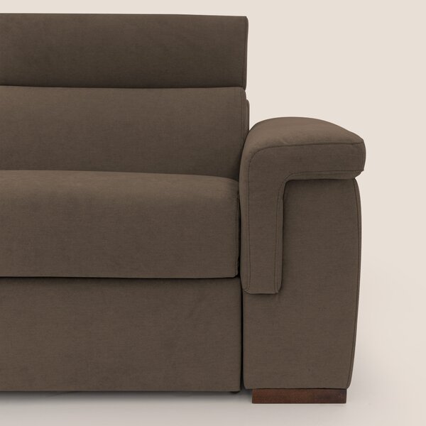 Giunone divano letto con materasso alto 18 cm e poggiatesta reclinabil