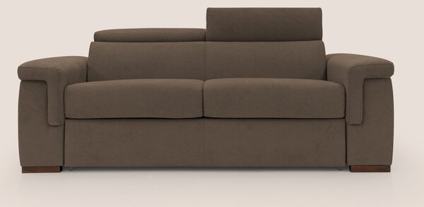 Giunone divano letto con materasso alto 18 cm e poggiatesta reclinabil