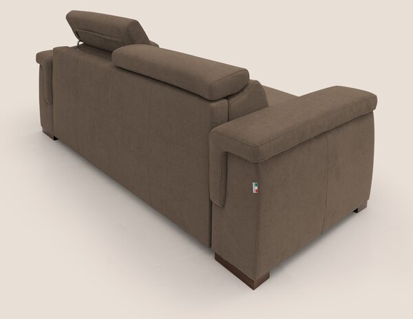 Giunone divano letto con materasso alto 18 cm e poggiatesta reclinabil