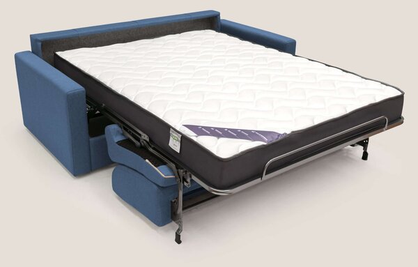 Chris Divano letto matrimoniale in tessuto impermeabile T13 blu